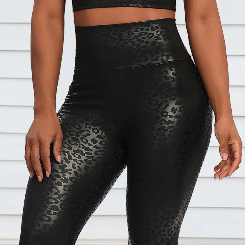 Legginsy w panterkę