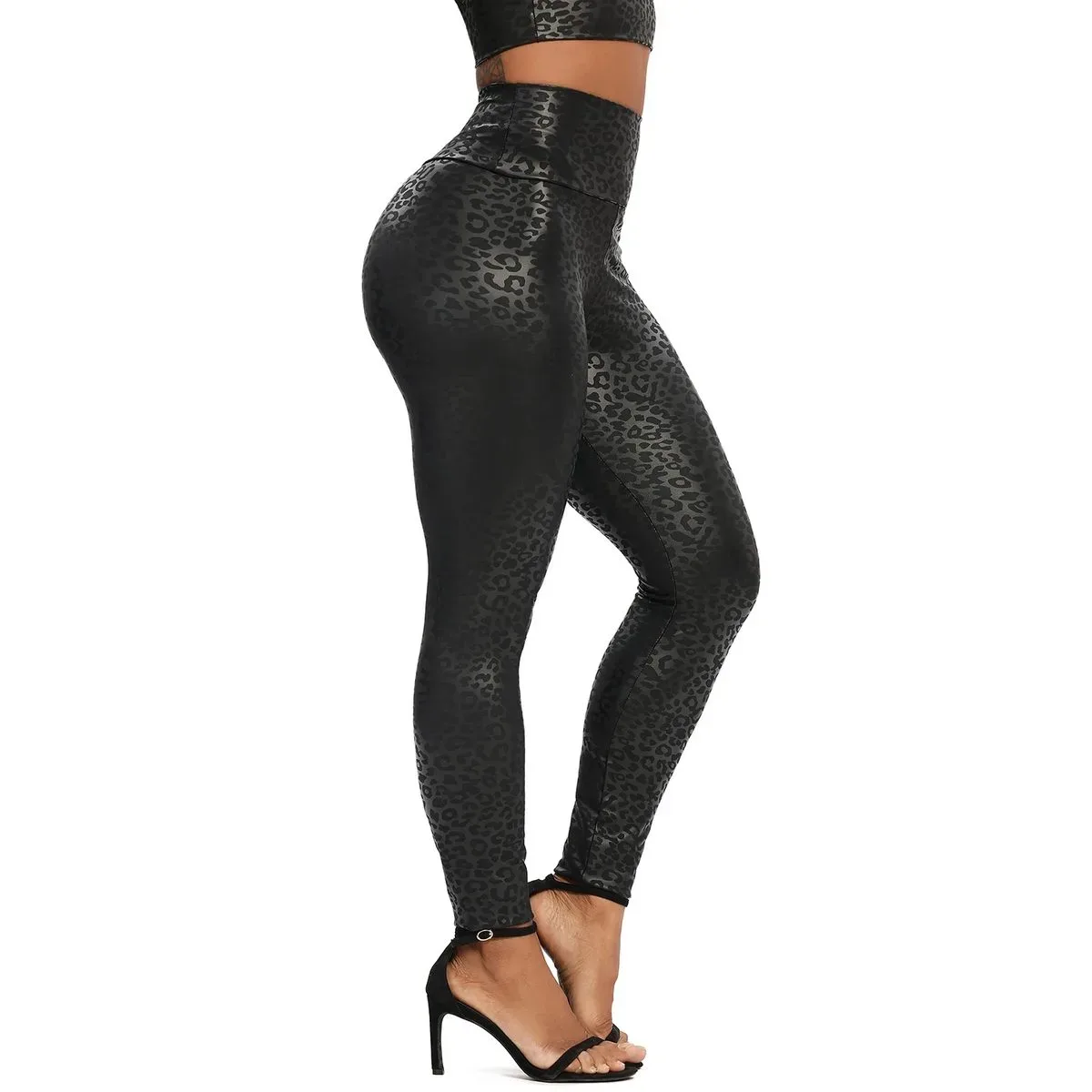 Legginsy w panterkę